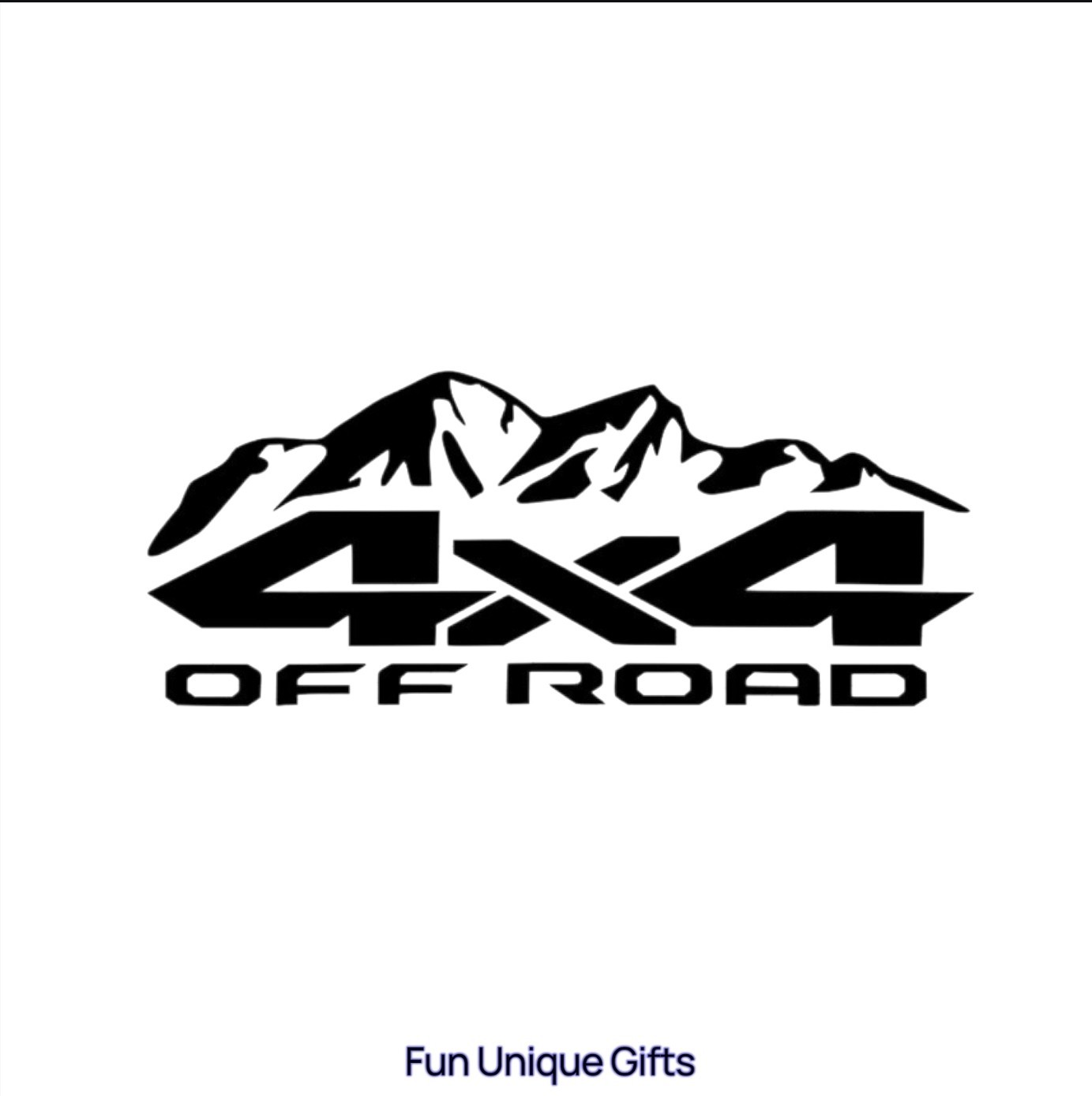 4×4 Off Road Vinyl Decal Sticker -Multiple Colors & Sizes- SHIPS FREE!