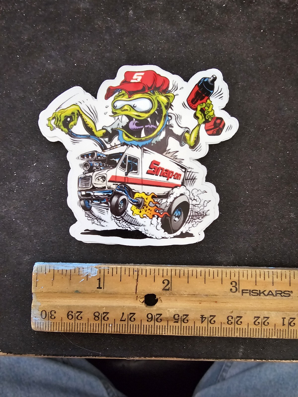 Monster Van Hot Rod Vinyl Sticker