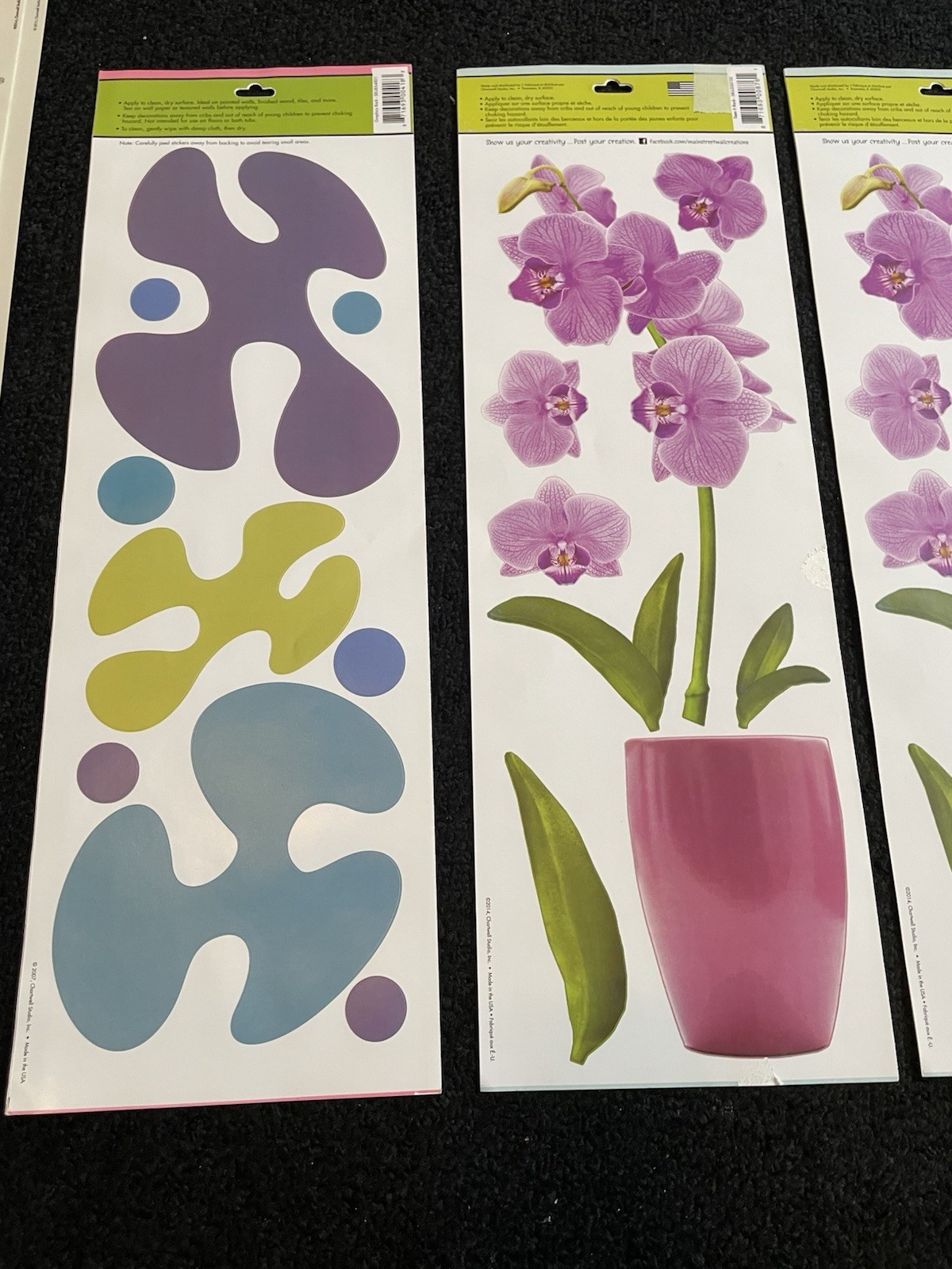 7 Main Street Wall Creations Wall Stickers Removable Decals Assorted Designs T9