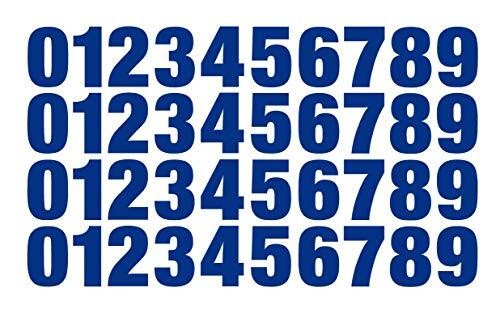 0-9 Reflective Numbers Blue Sticker Vinyl Decals CHOOSE 1" – 12" Set Of 40 (RV2)