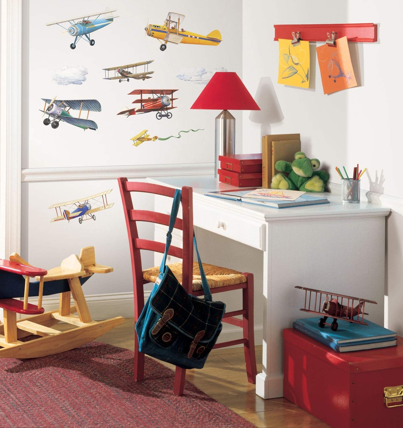 RMK1197SCS Vintage Planes Peel and Stick Wall Decals