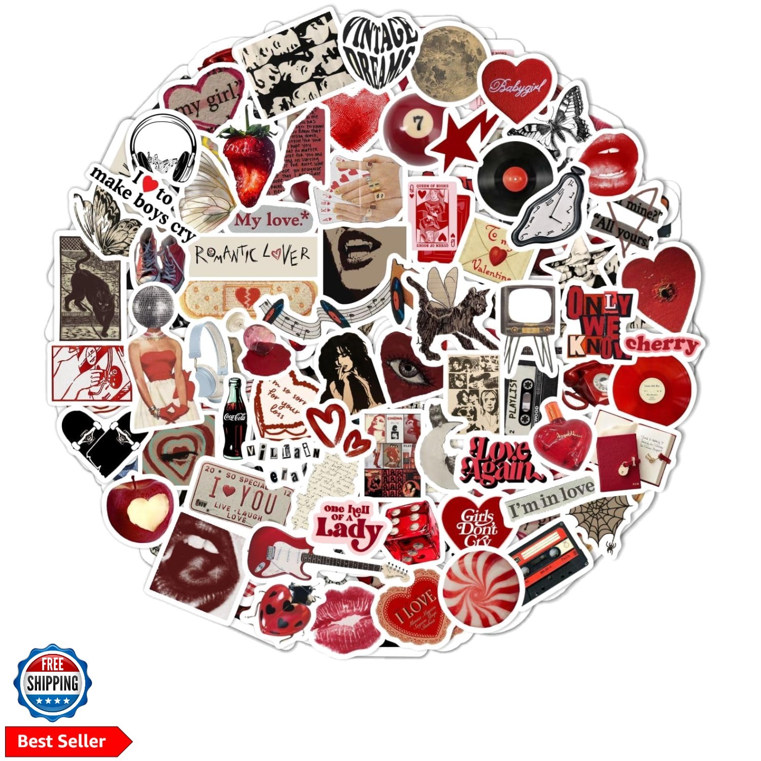 100Pcs Downtown Girl Stickers for Water Bottle and Laptop – Downtown Girl Par…