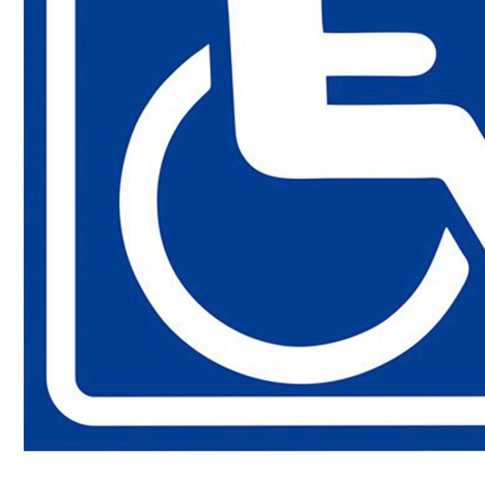 Handicap Sticker 4 Pieces 4.72 X 4.72in Waterproof Self-Adhesive Auto