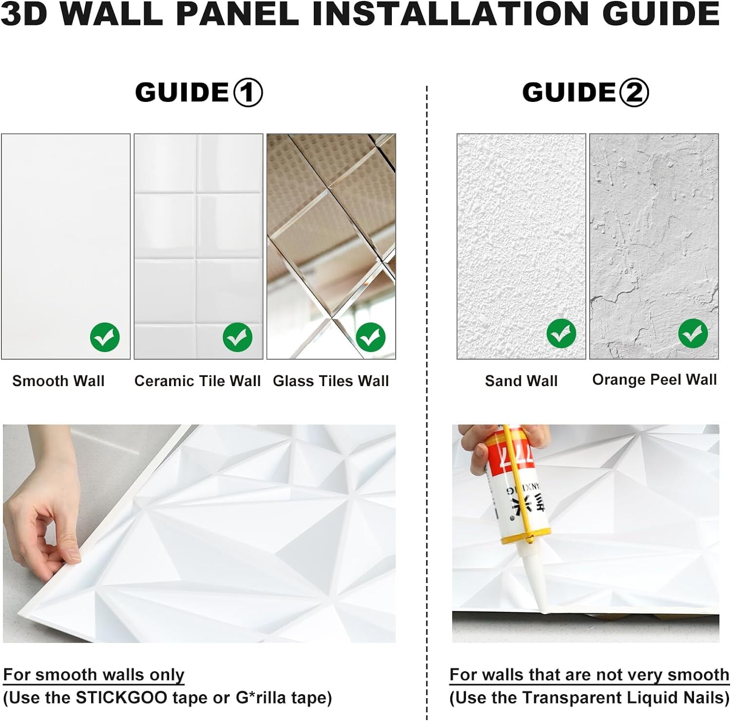 3D Wall Panels Peel and Stick, Slat Wall Paneling for Interior Wall Decor, 23.6"