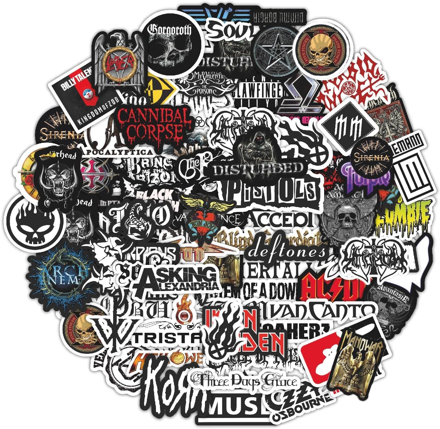 BulbaCraft Legendary Rock Band Vinyl Stickers for Laptop Adults Gifts