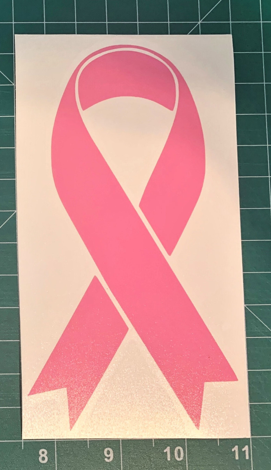 BREAST CANCER PINK RIBBON – OUTDOOR VINYL DECAL / STICKER – 5 SIZES AVAILABLE