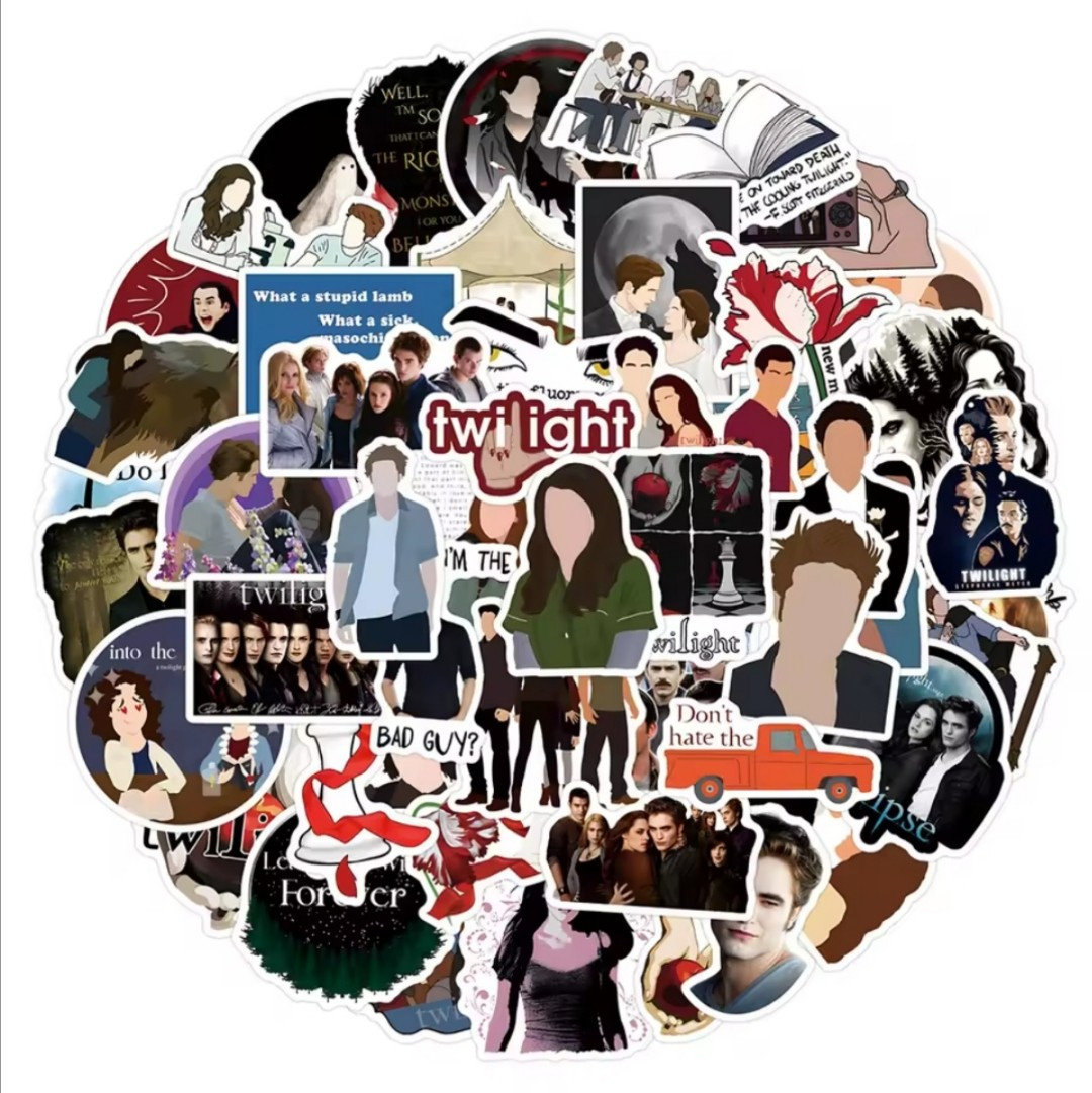 20 PCS Twilight Saga (Unofficial) Movies Books Characters Stickers BRAND NEW