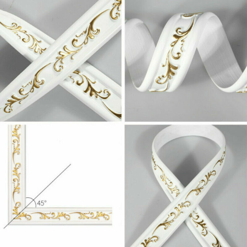 5M waterproof corner embossed wall sticker