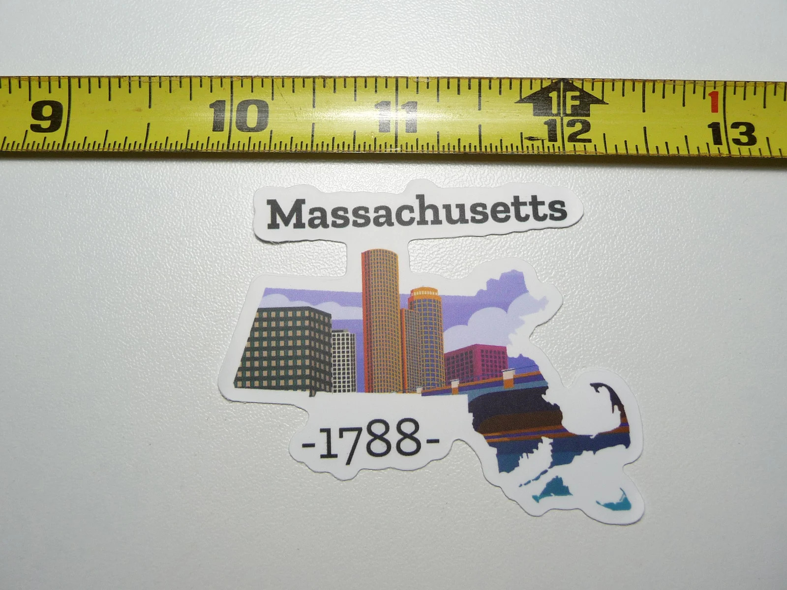 MASSACHUSETTS SMALL STICKER DECAL STATE PRIDE BIRTH TRAVEL VACATION TRIP USA