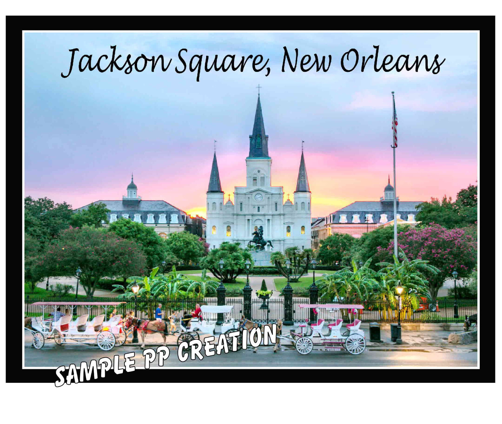 JACKSON SQUARE, NEW ORLEANS photo fridge MAGNET 4 X 3 inches TRAVEL