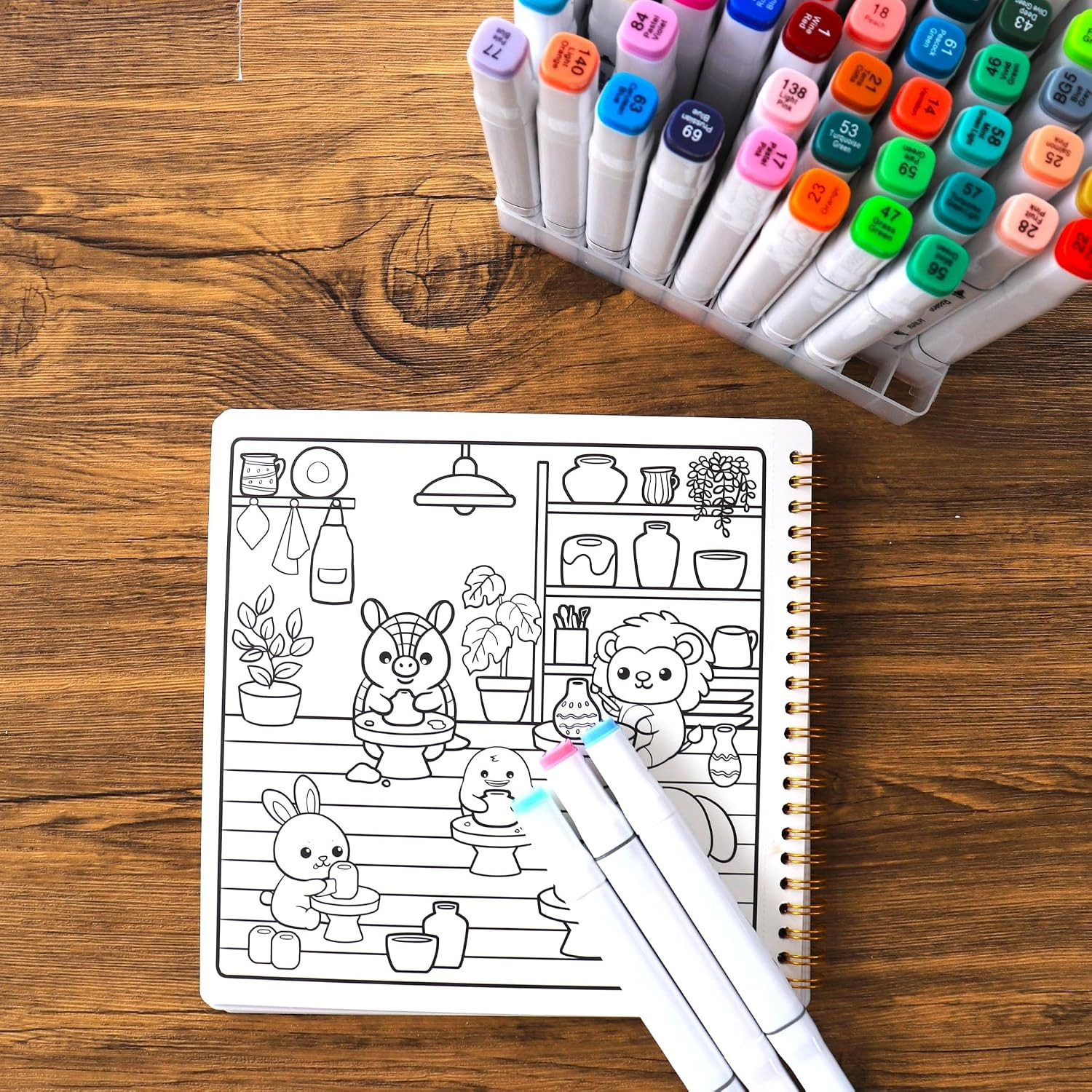 Emotional Support Animal Friends Sticker and Coloring Book – Sticker Scene, Cozy