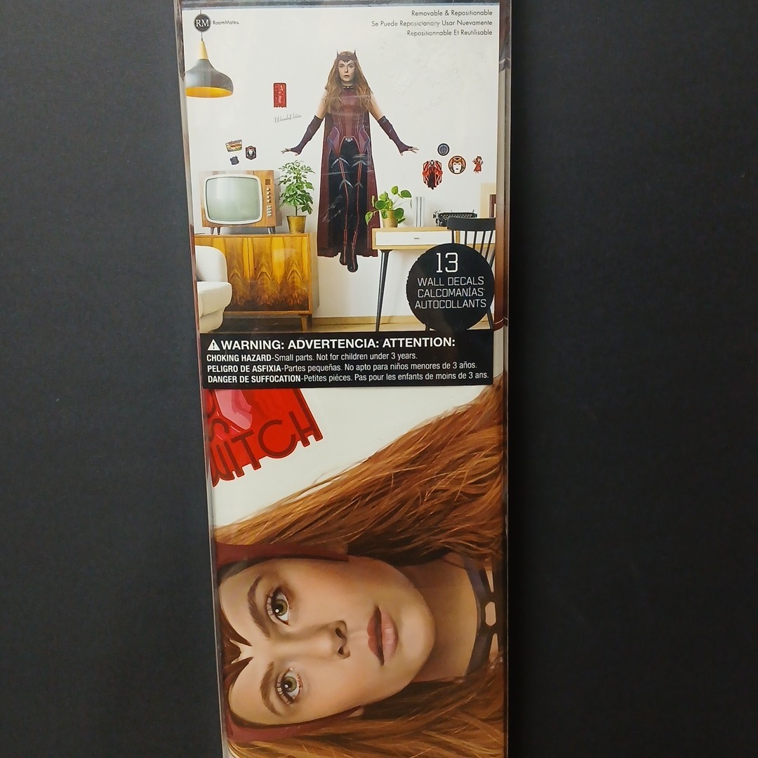 Roommates WANDAVISION Peel Stick Wall Decals (13ct), Marvel, Elizabeth Olsen