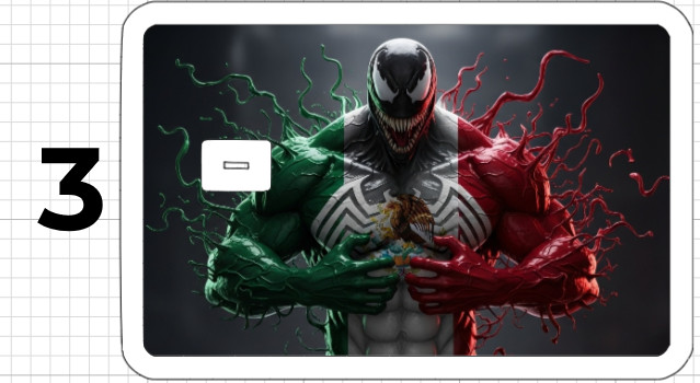 Venom Mexico Flag ATM Debit Credit Card Skin Sticker Latino Mexican Comic Marvel