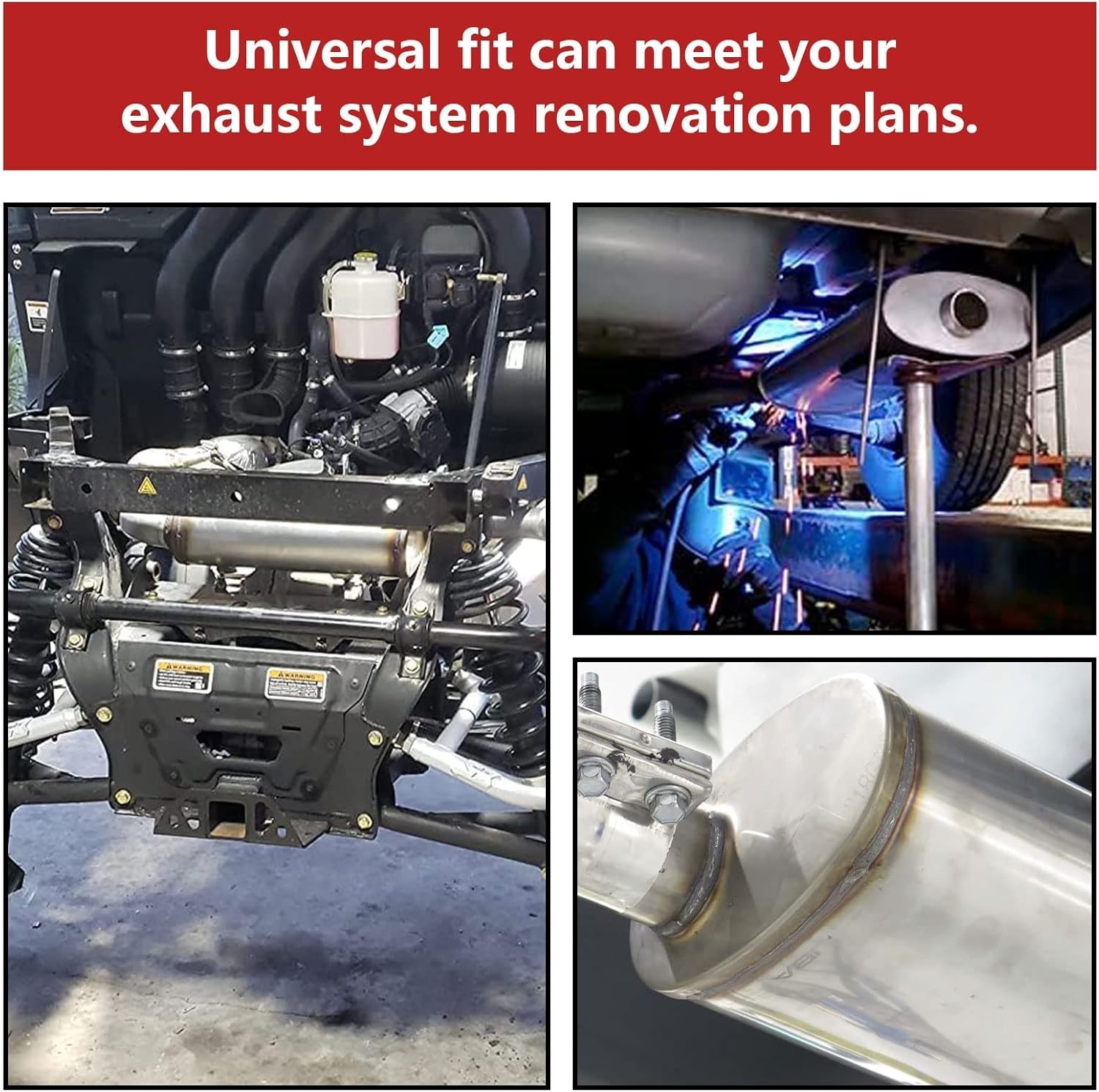 2in Universal Stainless Steel Muffler Resonator – Deep Performance Tone for Cars
