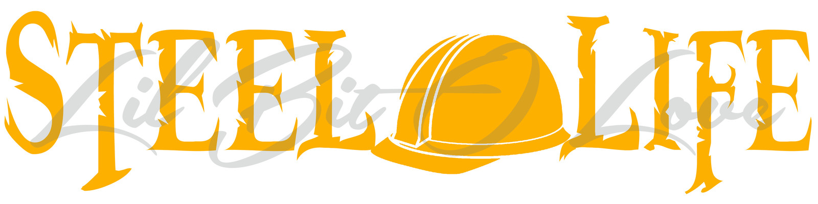 STEEL LIFE VINYL DECAL HARD HAT IN THE CENTER STICKER Steel Workers Fabrication