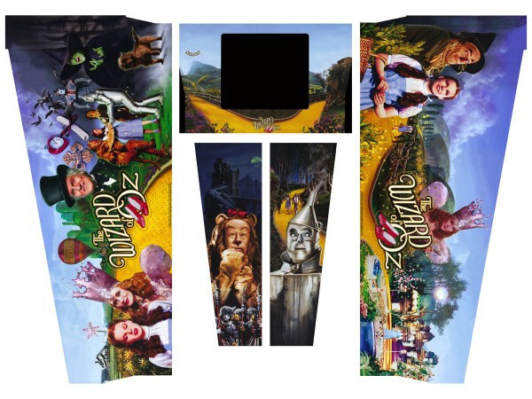 Wizard of Oz Pinball Decals – original licensed replacement artwork