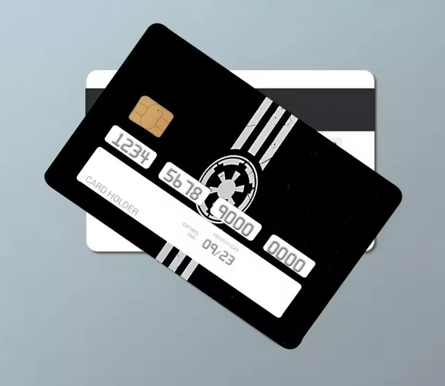Star Wars Empire Card Decal Sticker for Credit Card or Debit Card Perfect Fit