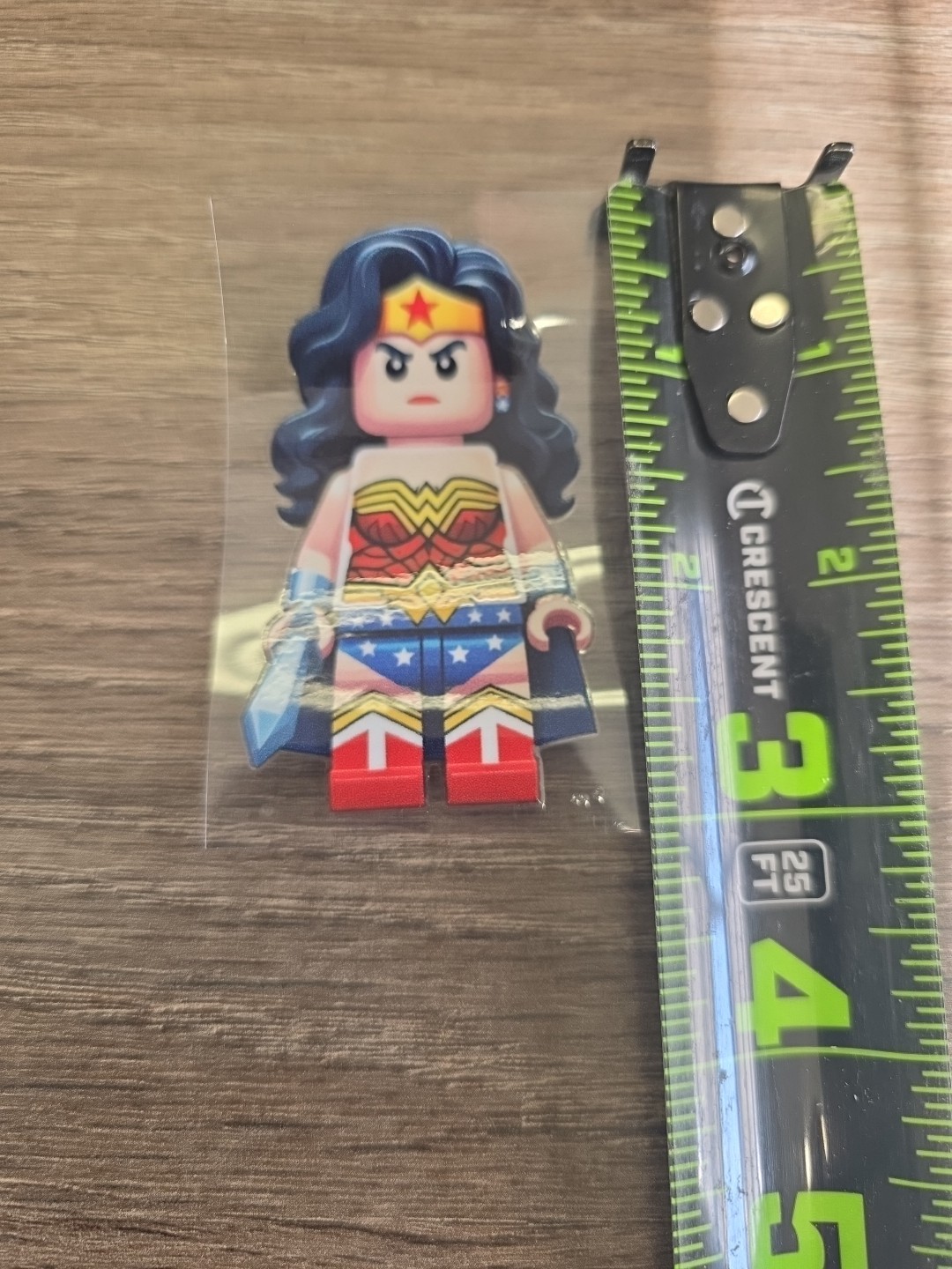 Lego Wonder Woman Figurine UVDTF Decal Made In USA Waterproof