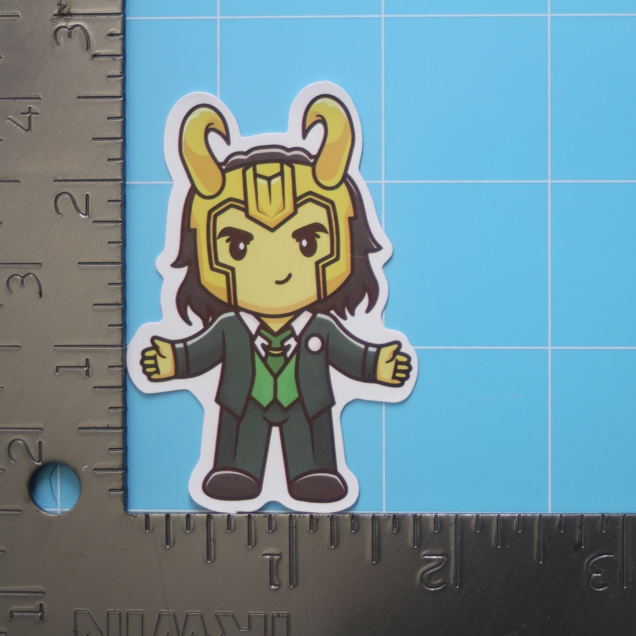 Marvel Universe Sticker (LOKI) MCU Superheroes, Gloss PVC Decal