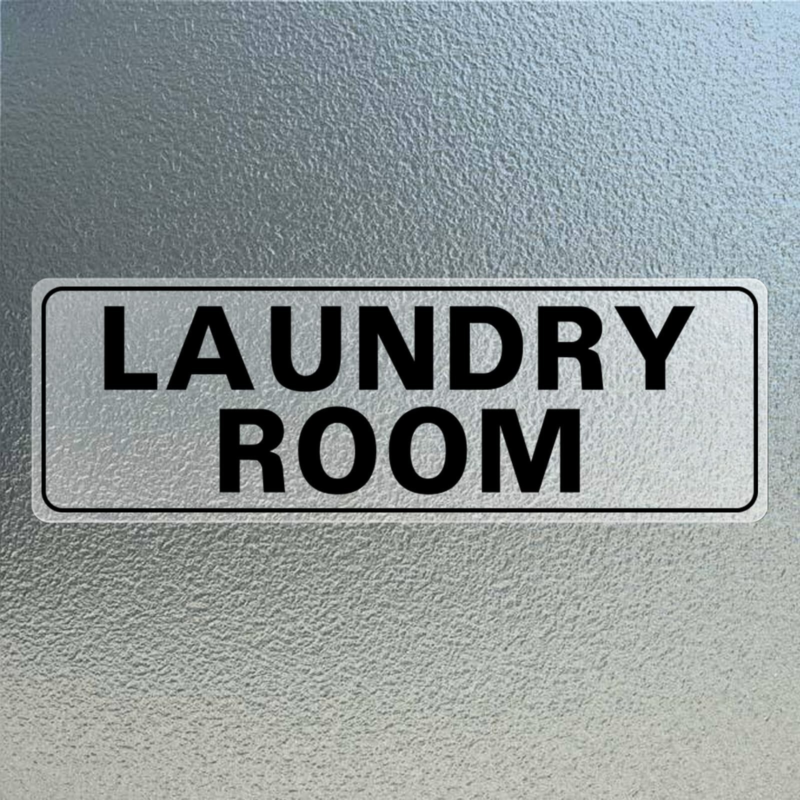 Laundry Room Sticker 12 × 4 Inches Vinyl Self-Adhesive Wall Art Decal Trend