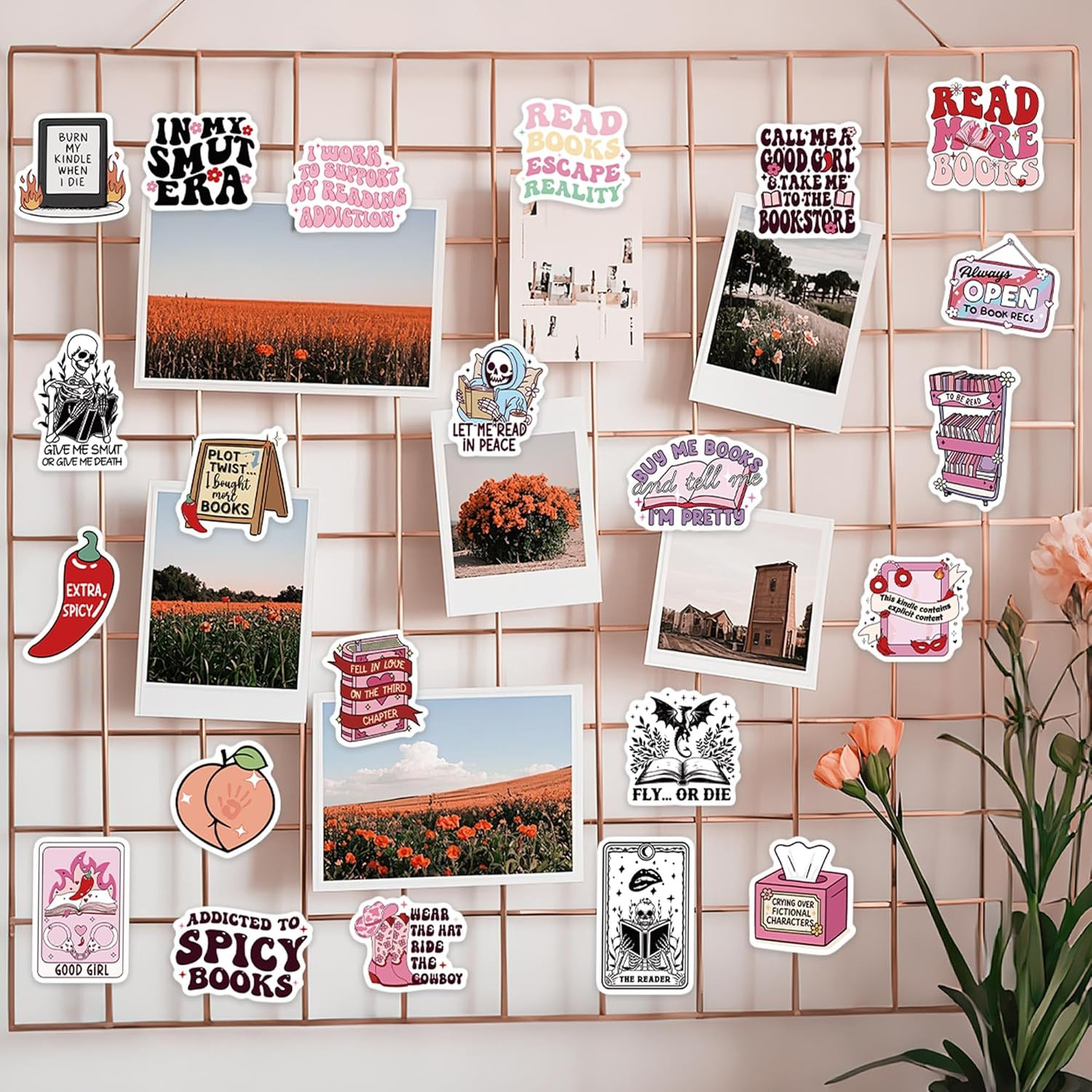Spicy Book Reading Stickers, 100 Pcs Smut Sticker, Dark Romance Decals for Visio