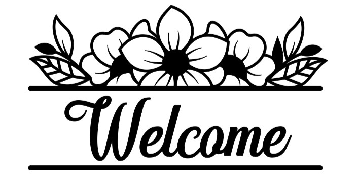 Welcome Vinyl Decal Sticker Home Decor Wall Entry Way Mirror Window Craft