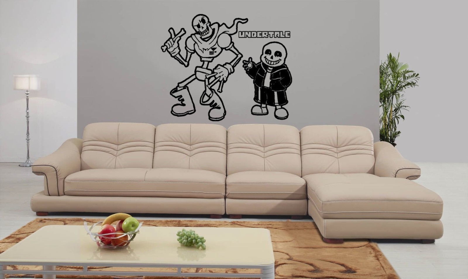 Vinyl Wall Decal. Sticker. Papyrus and Sans Undertale