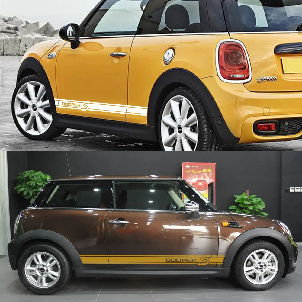 Aftermarket Side Stripe Decals for Mini Cooper (R50, R52, R53, R56, R57, R58, R