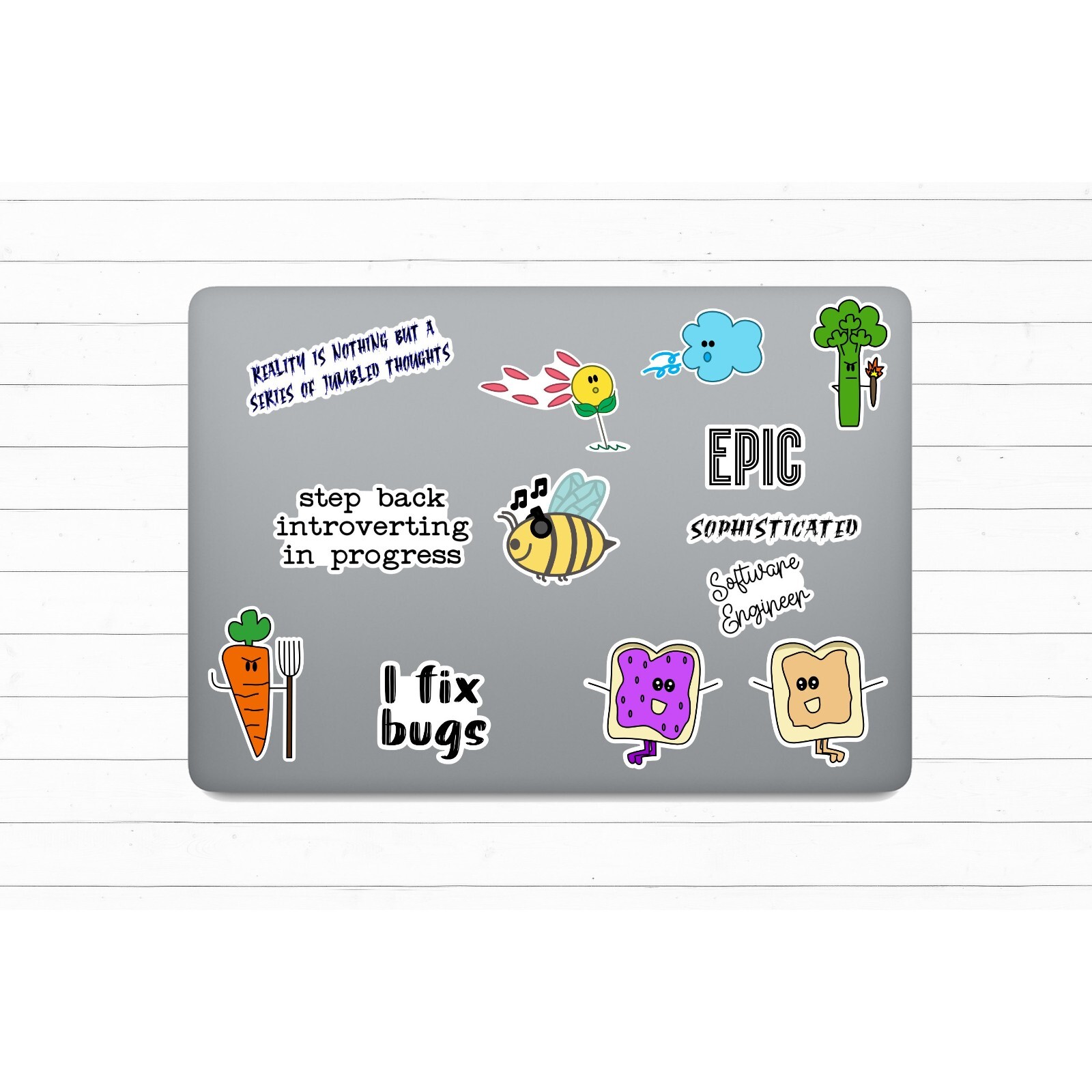 Clear Custom Text Sticker | Build Your Own Transparent Vinyl Sticker
