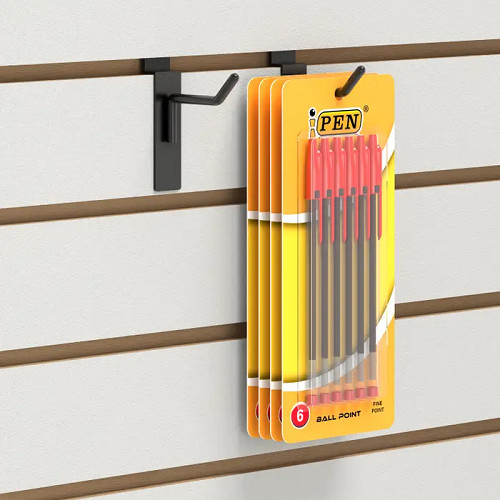 Econoco EBL/H2 Black Slatwall Hook (Pack of 96)