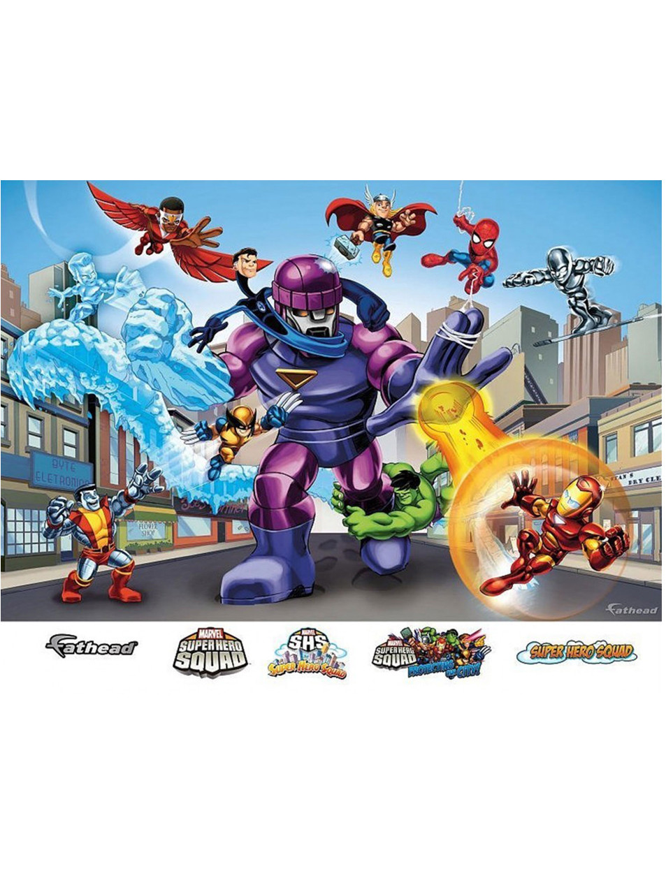 Fathead Super Hero Squad Sentinel Mural Marvel Comics Wall Decor New 96-96053
