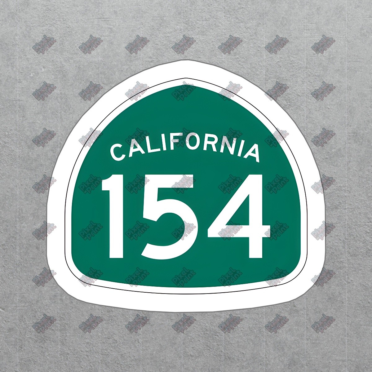 California Highway 154 Vinyl Sticker Travel Decal Route Sign for #796435