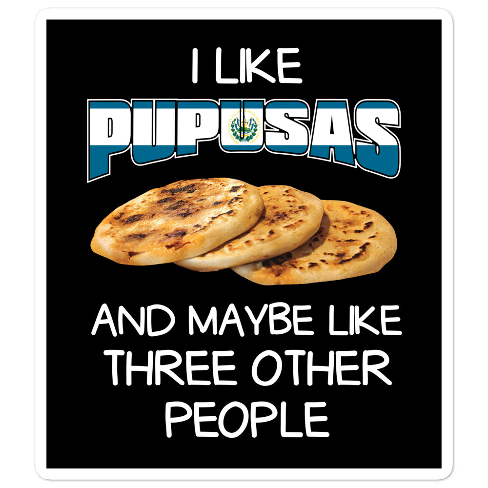 Pupusas Sticker Salvadorian Food El Salvador Vos Puchica Women Men Salva Mex