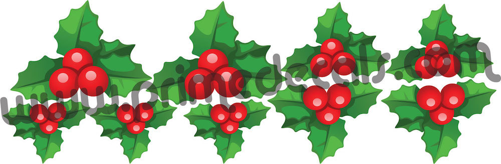 Mistletoe Wall Decal Winter Wallpaper Seasonal Floral Christmas Decor Vinyl, h38