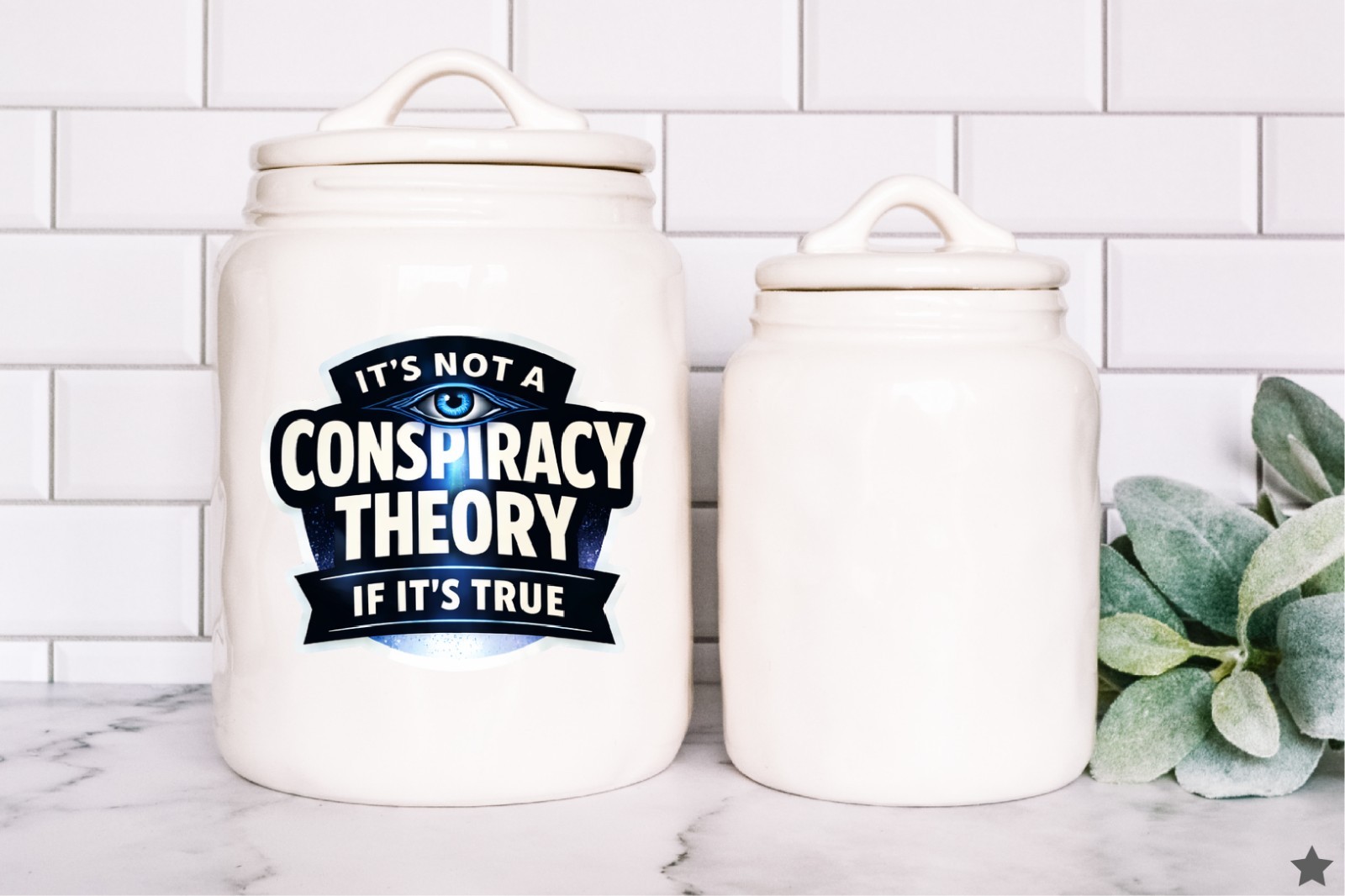 Conspiracy Theory Decal Sticker Not If Its True Awake Know Truth Reveal Discover