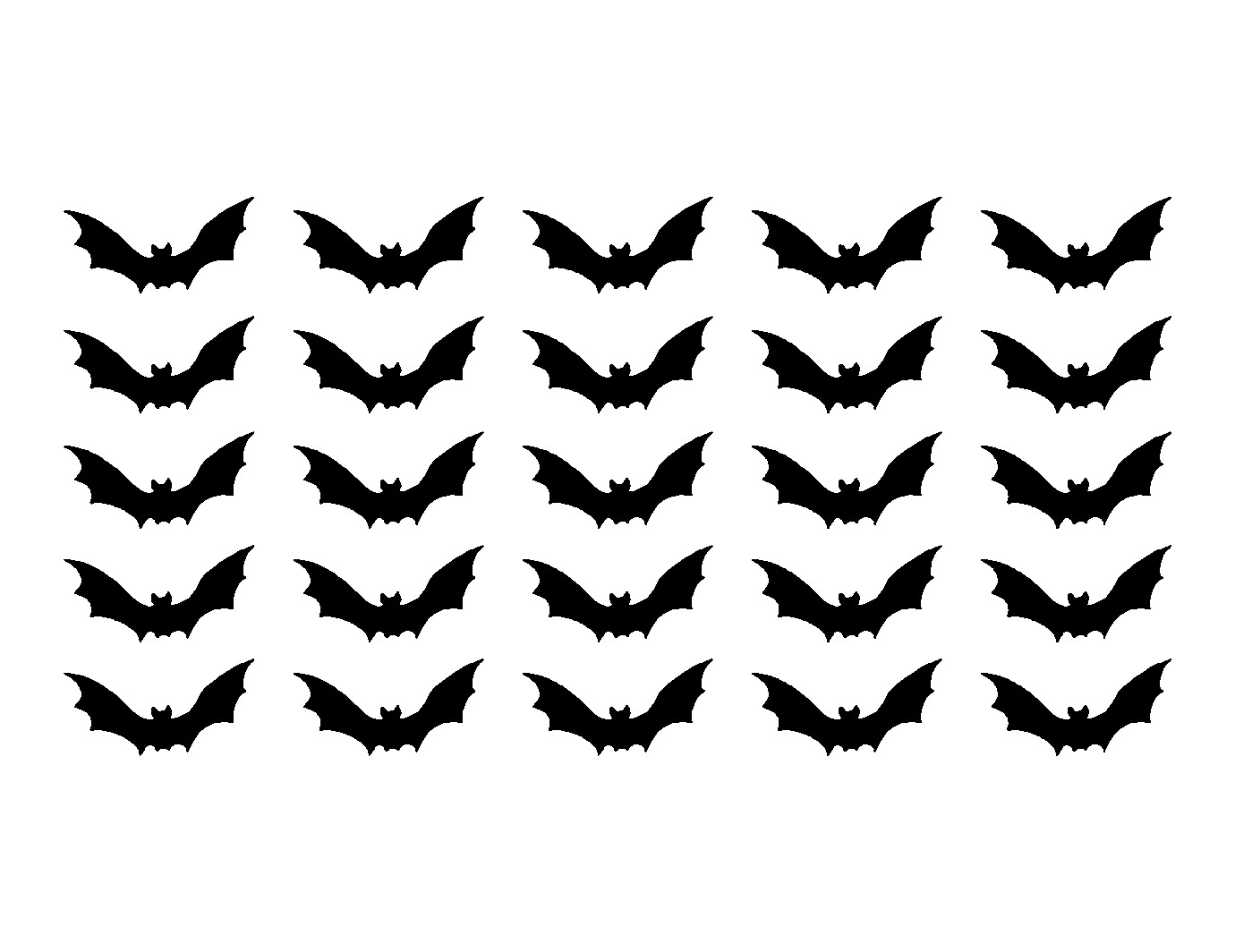 Bat Symbol Vinyl Decals Small 1.5" Stickers Sheet
