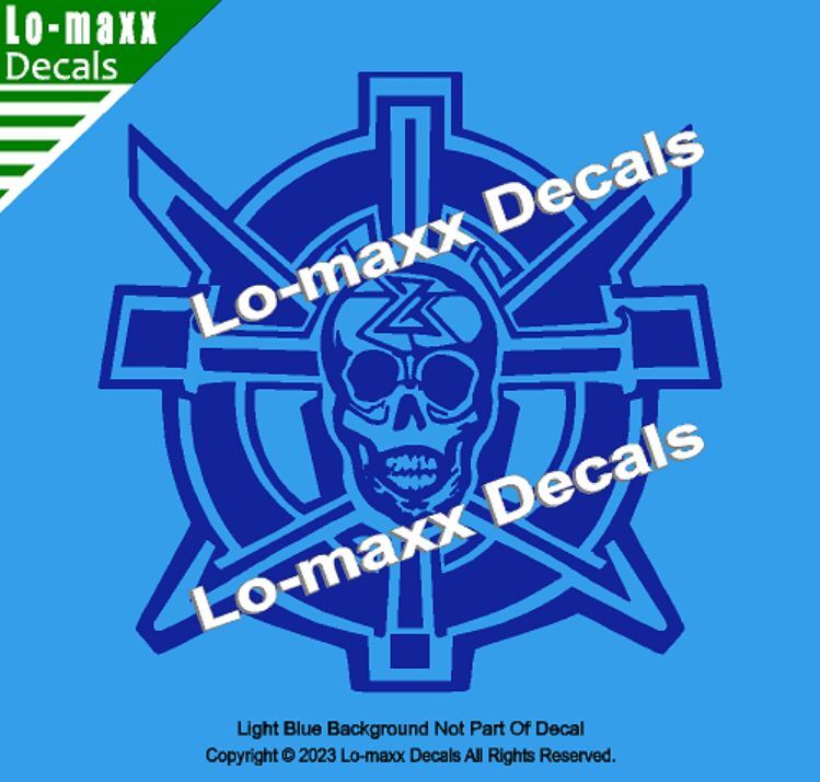 Z Skull Circle Original Custom Graphic Art High Performance Die Cut Vinyl Decal