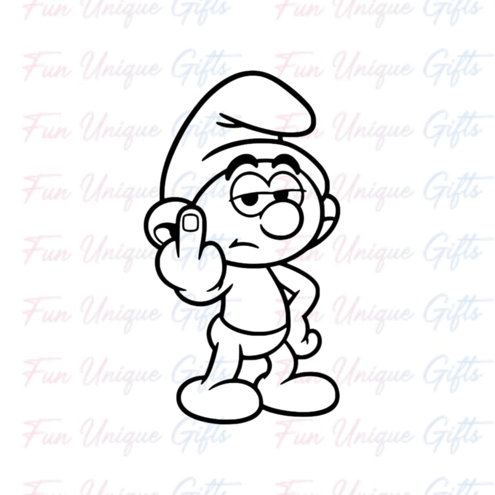 Smurf Vinyl Decal Sticker -Multiple Colors & Sizes- SHIPS FREE