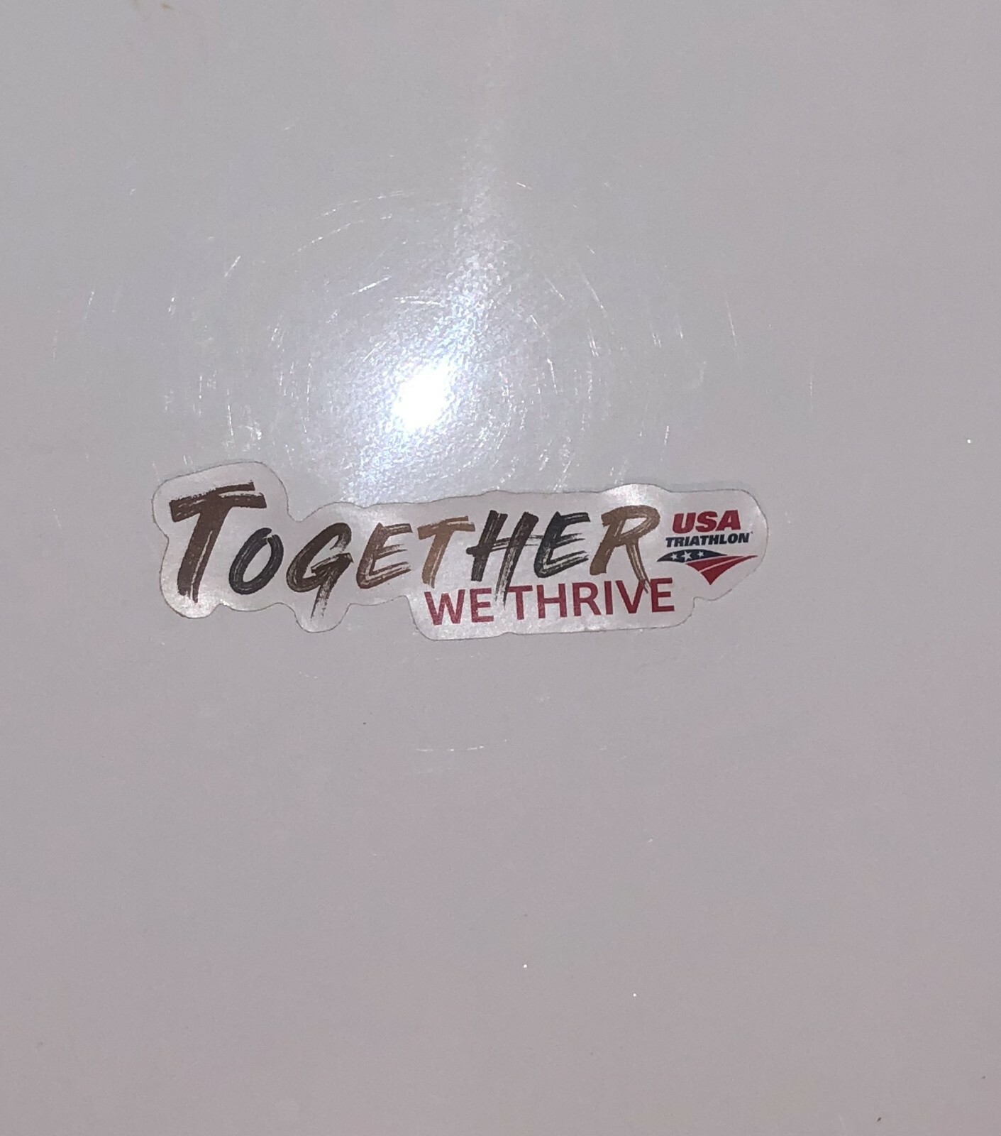 USA TRIATHLON Together We Thrive decal sticker 5.0×1.25in Equality Diversity BLM