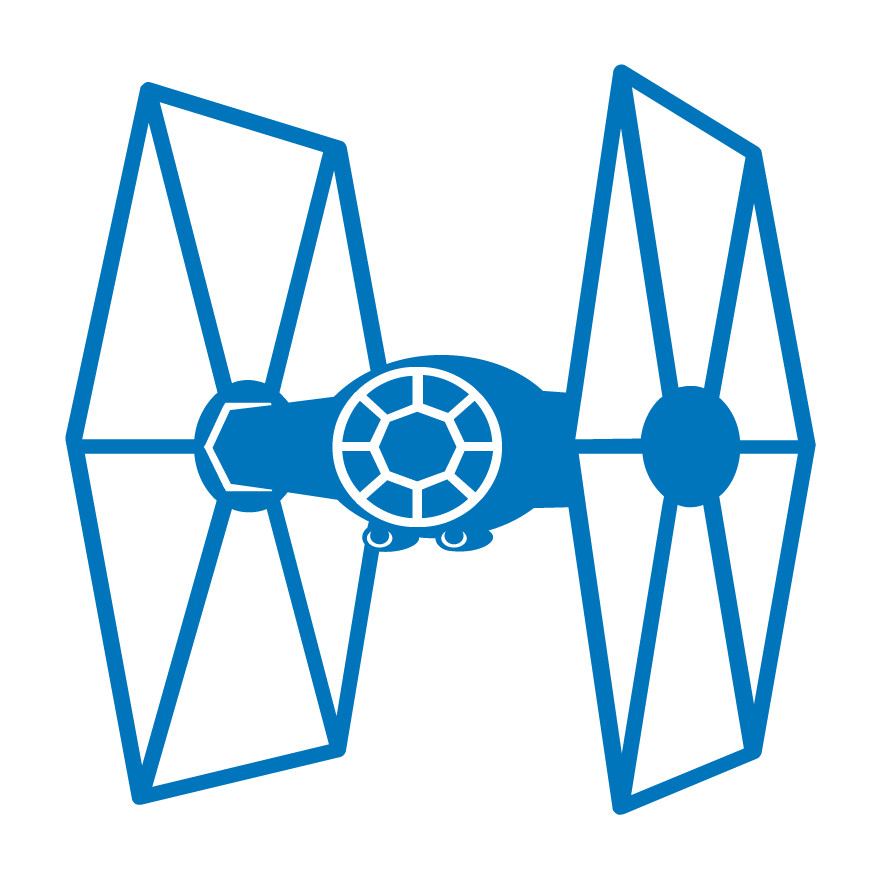 Star Wars Empire Tie Fighter Die Cut Vinyl Multiple Colors Decal Made USA