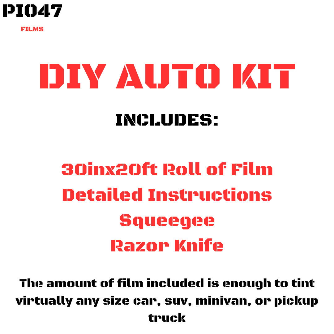 DIY Auto Tinting Kit INCLUDES 30"x20' Roll of PRO GRADE Medium 35% Window Film!