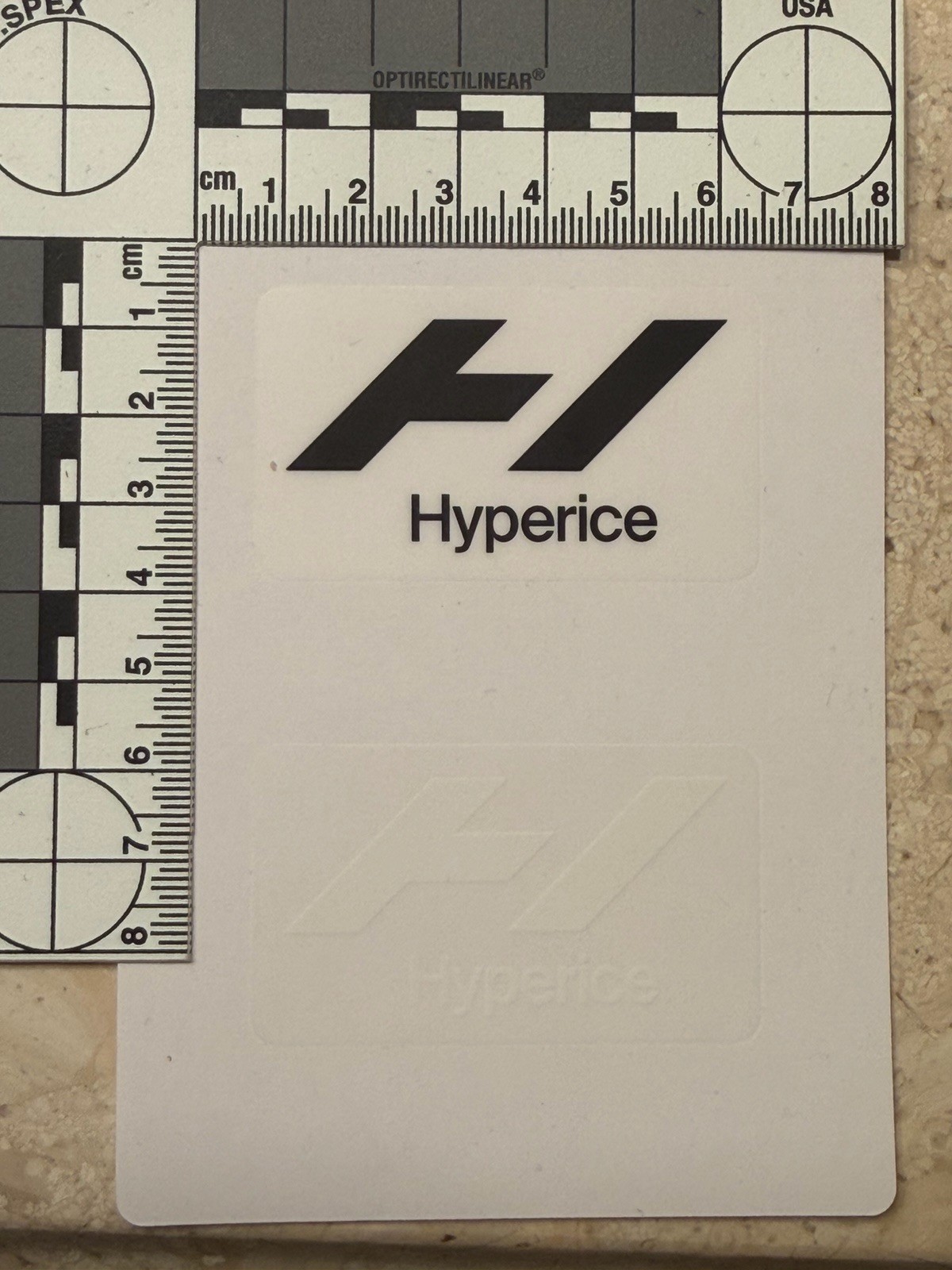 Hyperice Logo Stickers, Small size, black and white