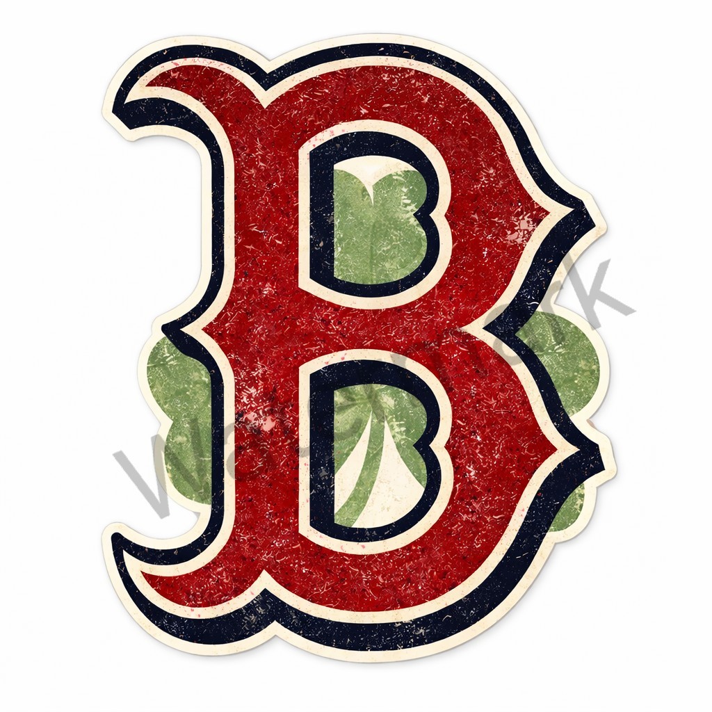 Boston Vintage Baseball Irish Shamrock Vinyl Car Truck Laptop Sticker/Decal