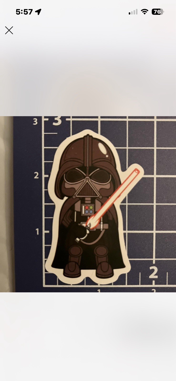 4 Star Wars Related Vinyl Stickers (around 2 1/2” Each)