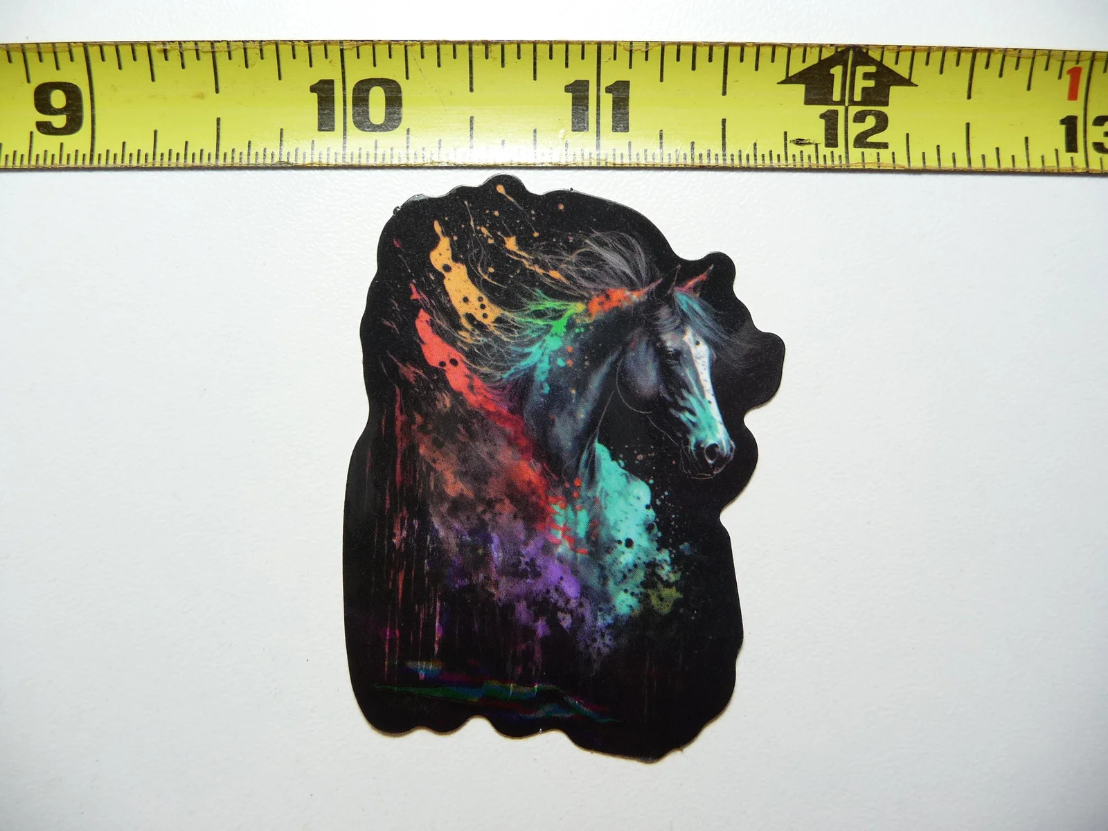 HORSE SMALL STICKER DECAL PET FARM RANCH VIBRANT MYSTICAL NEON COLORFUL ANIMAL