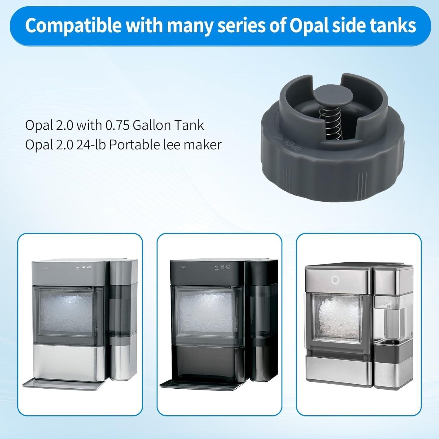 Cap Valve Assembly Opal Ice Maker Water Tank Compatible GE Profile Opal 2.0&1.0