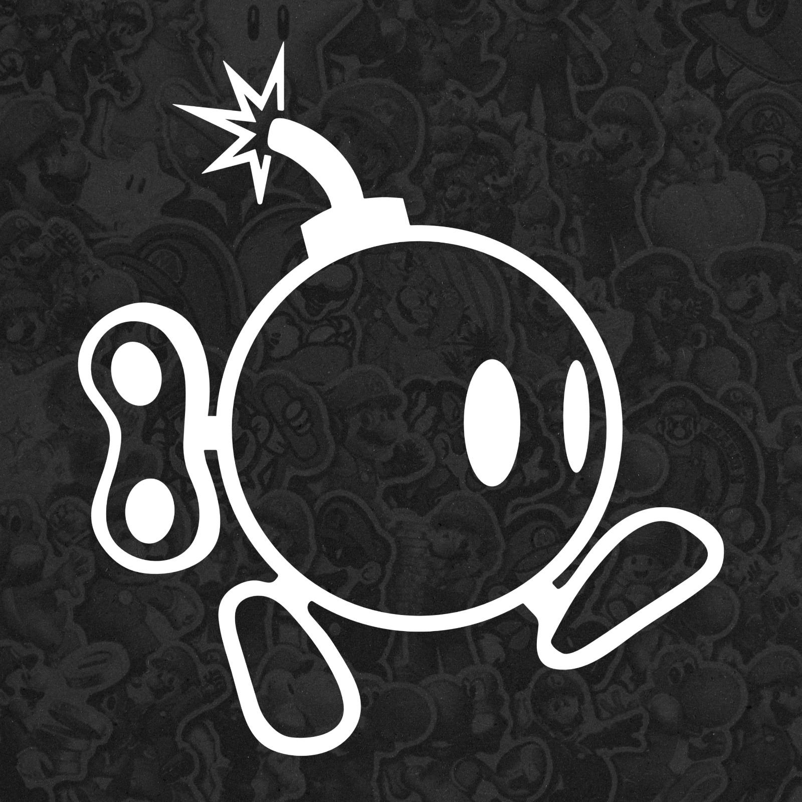 Bob-omb Bomb Super Mario Bros Die Cut Vinyl Decal Sticker Car Window Laptop