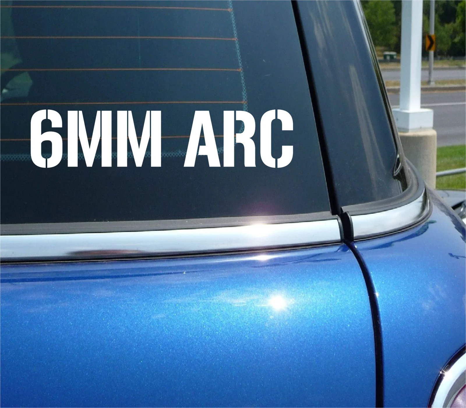 6MM ARC VINYL DECAL STICKER FOR AMMO CAN BULLET BOX SHELL CALIBER RIFLE CAR