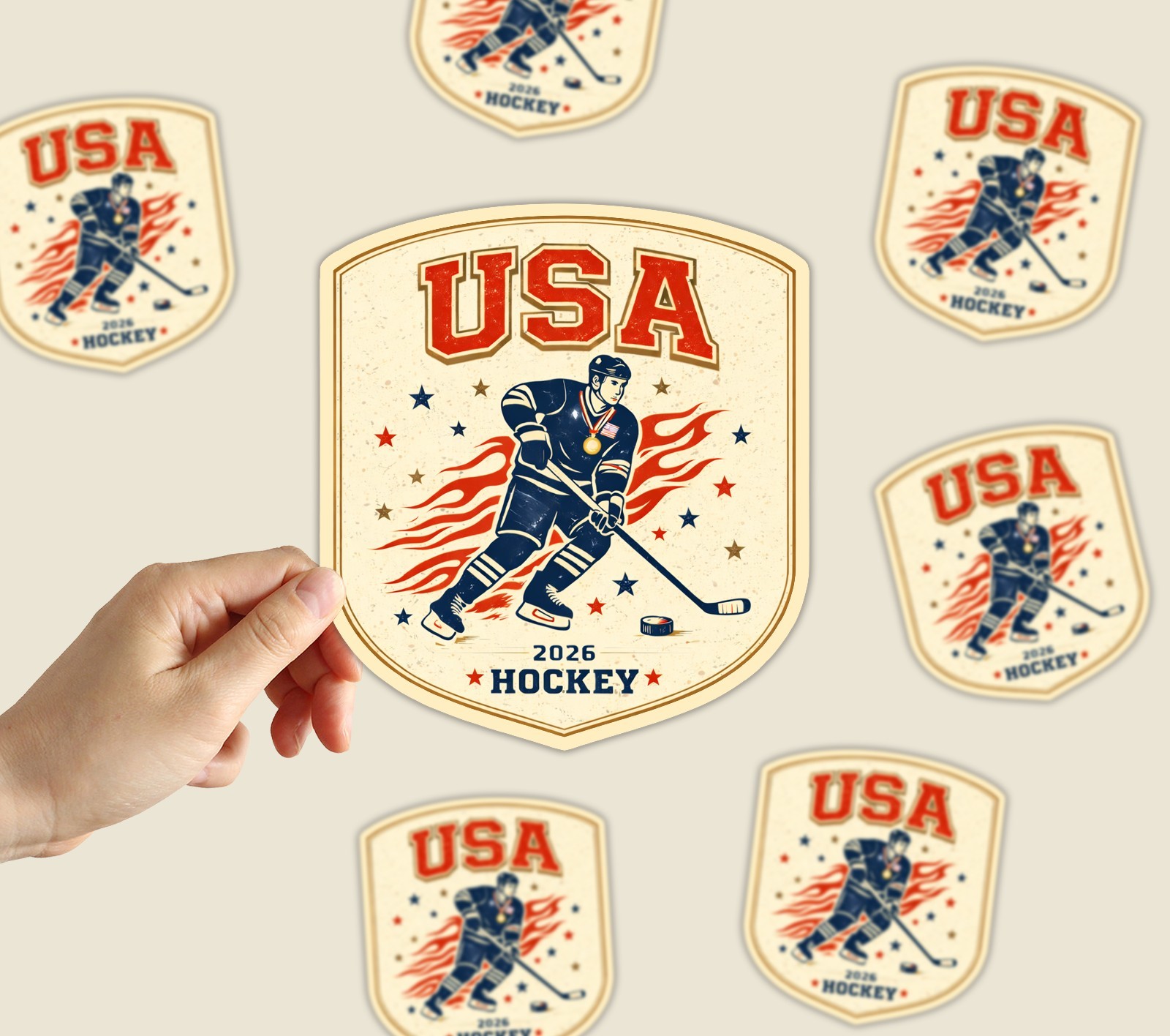 USA Hockey 2026 Gold Medal Sticker Olympic Sticker Decal United States Sticker