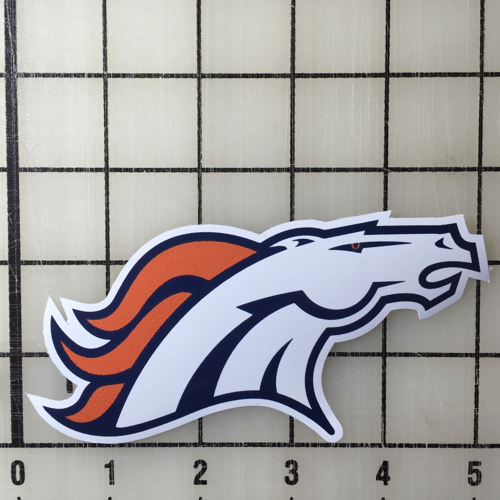 Denver Broncos 5" Wide Multi-Color Vinyl Decal Sticker – BOGO